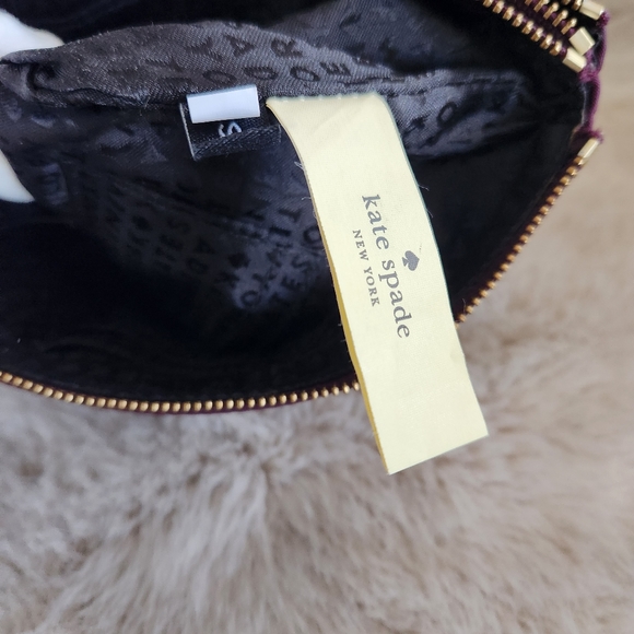 BIG NWOT Double Zip KATE SPADE wristlet Zipper Wallet +2 Satin Twillys - Picture 4 of 12